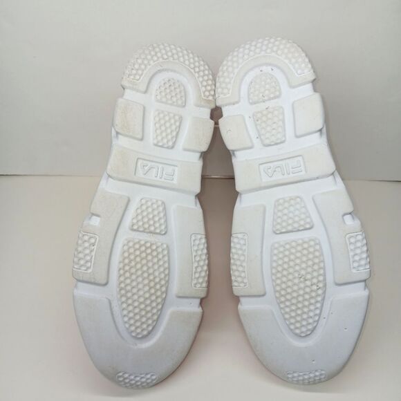 FILA Men's Red Knit High Top Sock Sneakers Size 10 Slip-On Lightweight Athletic - Picture 7 of 8